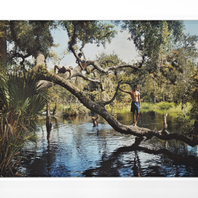 Installation View of Josh Aronson's Florida Boys (2024–2025) at Green Space Miami, Florida. Artwork by Josh Aronson.