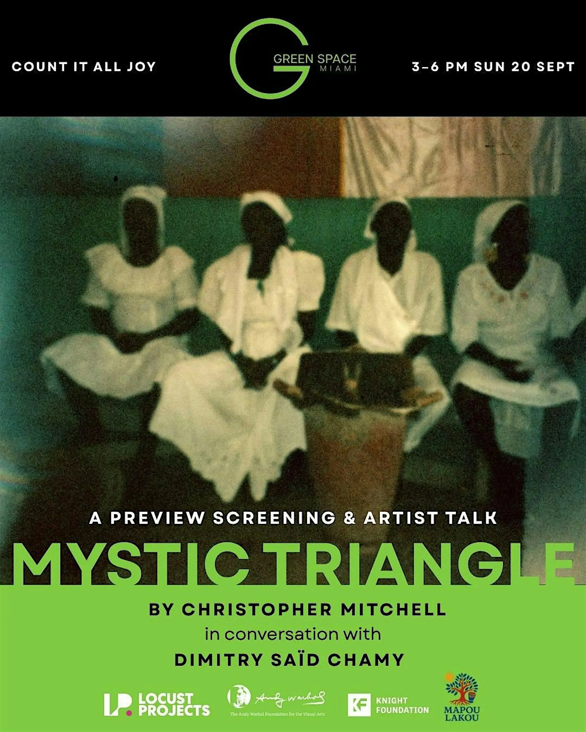 Flyer for Mystic Triangle Event